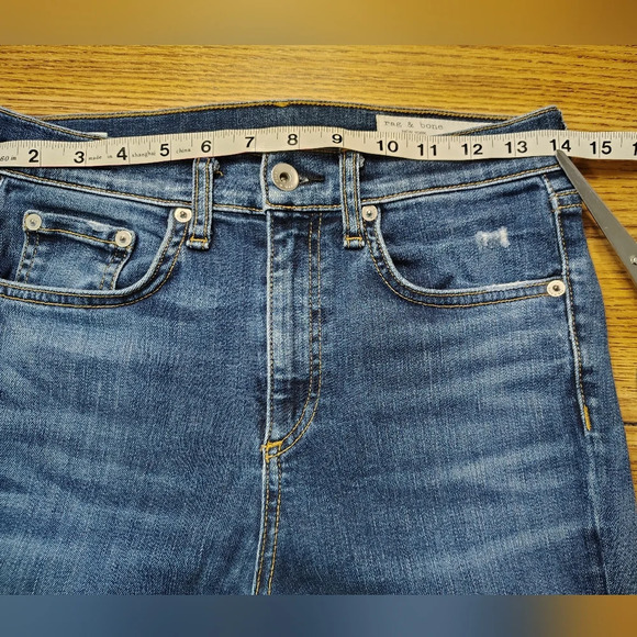 Rag & Bone high rise Slimming skinny jeans, women's, size 25, stretch, cotton. - Picture 7 of 16